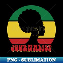 african american journalist black history month - instant png sublimation download - revolutionize your designs