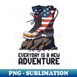 american hiker hiker boots - png sublimation digital download - vibrant and eye-catching typography