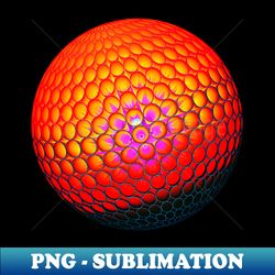 red yellow purple fire ball in 3d optic - special edition sublimation png file - stunning sublimation graphics