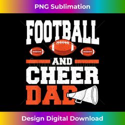 mens father of two football and cheer dad - crafted sublimation digital download - chic, bold, and uncompromising