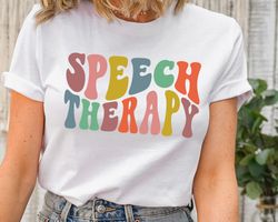 groovy speech therapy shirt, slp shirts, slpa, speech language pathology pathologist, gift for therapist, unisex graphic