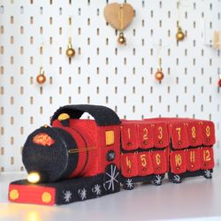 advent calendar magic train pdf crochet pattern gift for christmas amigurumi tutorial by crochery