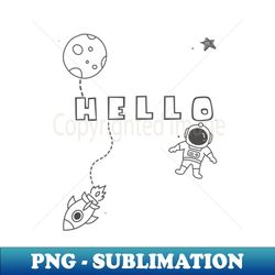 hello space - elegant sublimation png download - perfect for creative projects