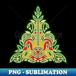 leaves ornament - unique sublimation png download - perfect for creative projects