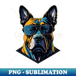 magnificent american bully dog art - vintage sublimation png download - bring your designs to life