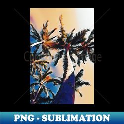 vintage palm trees photo art - aesthetic sublimation digital file - stunning sublimation graphics