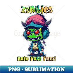 zombies hate fast food - special edition sublimation png file - stunning sublimation graphics