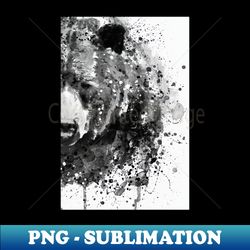 black and white half faced grizzly bear - elegant sublimation png download - revolutionize your designs