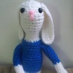 spring bunny amigurumi crochet pattern, digital file pdf, digital pattern pdf, crochet pattern