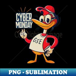 cyber monday by duck - vintage sublimation png download - revolutionize your designs