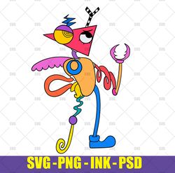 zooble svg from the amazing digital circus svg,zooble svg,ragatha  png coloring page,zooble circut desgin space