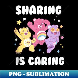 care bears cheer bear sharing is caring sparkle group - professional sublimation digital download - unlock vibrant sublimation designs