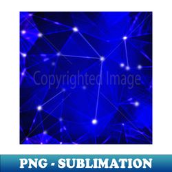 abstract polygon blue galaxy - professional sublimation digital download - capture imagination with every detail