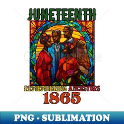 juneteenth stained glass african american history - retro png sublimation digital download - create with confidence