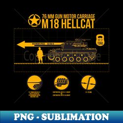 m18 hellcat infographic - special edition sublimation png file - revolutionize your designs