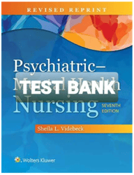 test bank for psychiatric mental health nursing 7th edition videbeck