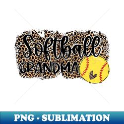 leopard softball grandma   softball grandma mothers day - exclusive sublimation digital file - capture imagination with every detail