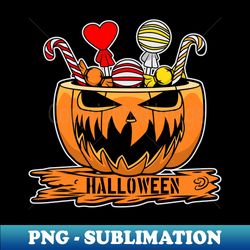 halloween candy and pumpkin - premium sublimation digital download - stunning sublimation graphics