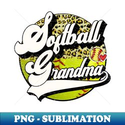 softball grandma vintage leopard softball family matching - premium sublimation digital download - unleash your creativity