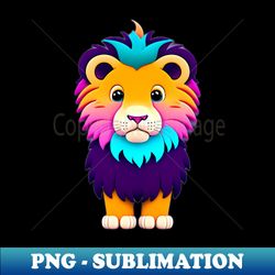 baby lion - exclusive png sublimation download - fashionable and fearless