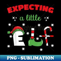 christmas baby announcement elf expecting parents pregnancy - unique sublimation png download - create with confidence