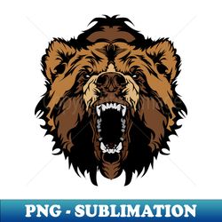 grizzly bear head - stylish sublimation digital download - instantly transform your sublimation projects