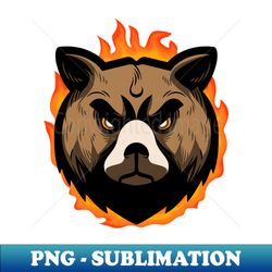 angry bear - sublimation-ready png file - perfect for sublimation art