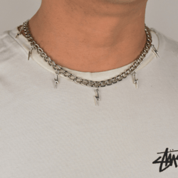 vintage lightning metal chain