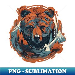 bear head - professional sublimation digital download - boost your success with this inspirational png download