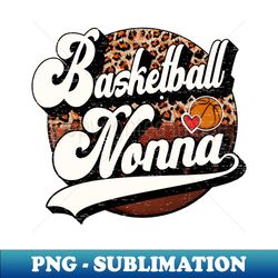 basketball nonna vintage basketball family matching - signature sublimation png file - revolutionize your designs