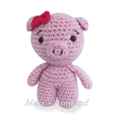rosie piggy the ami - amigurumi crochet pattern, digital file pdf, digital pattern pdf, crochet pattern