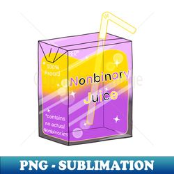 nonbinary juice pride juice box - instant png sublimation download - unlock vibrant sublimation designs