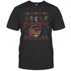 chicago bears christmas grateful dead jingle bears football ugly sweatshirt men&8217s t-shirt