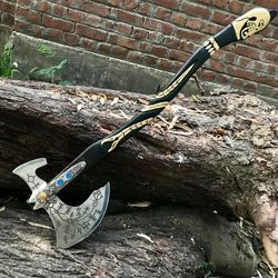 stunning handmade leviathan axe | viking axe | axe