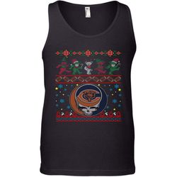 chicago bears christmas grateful dead jingle bears football ugly sweatshirt men&8217s tank top