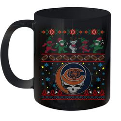 chicago bears christmas grateful dead jingle bears football ugly sweatshirt mug 11oz