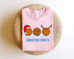 christmas basketball shirt, christmas spirit t-shirt, 2023 basketball squad tee, basketball lovers christmas outfits, ba