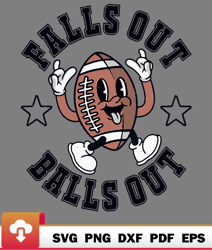 falls out balls out american football thanksgiving svg  wildsvg