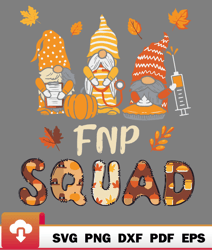 fnp squad gnome fnp nurse thanksgiving fall stethoscope raglan baseball svg  wildsvg