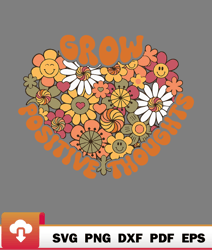 grow positive thoughts thanksgivingtal health awareness keen relax svg  wildsvg