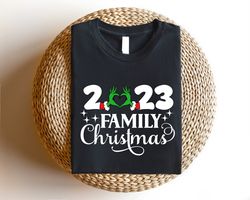 family christmas 2023 shirts, funny family matching gift, sibling xmas party t-shirt, santa celebration shirt, family al