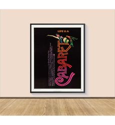 cabaret movie poster print, canvas wall art, room