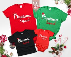 christmas squad shirt 2023, matching family christmas tshirts for women men, christmas tree tshirt, christmas gifts for