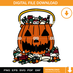 trick or treat pumpkin svg, pumpkin halloween svg, candy pumpkin svg