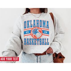vintage oklahoma thunde sweatshirt \ t-shirt, thunder sweater, thunder t-shirt, vintage basketball fan, retro oklahoma c