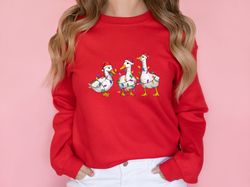 christmas duck sweatshirt, duck christmas sweater, merry duckmas, christmas gifts, funny christmas duck shirt, christmas
