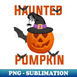 haunted pumpkin - decorative sublimation png file - perfect for personalization