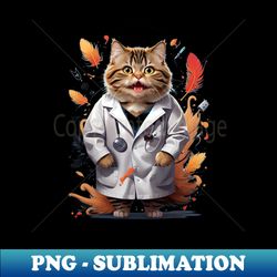 cat doctor design - high-quality png sublimation download - instantly transform your sublimation projects