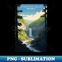 cuyahoga valley national park travel poster - png transparent digital download file for sublimation - add a festive touch to every day