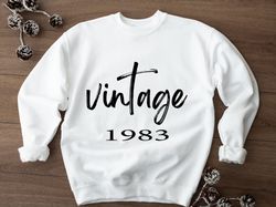 classic 1983 sweatshirt or t-shirt or hoodie  30th birthday gift  unisex crewneck  gift for him  gift for her  30th mile